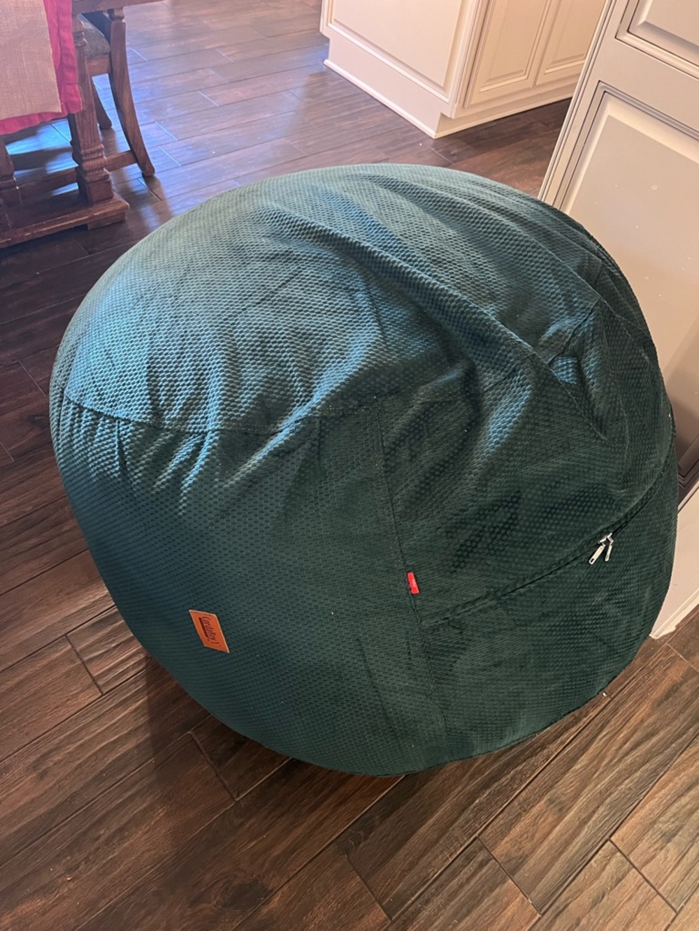Cordaroys Full Cover - Rain Forest Green Chenille Bean Bag Cover